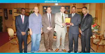 ضمن اتفاقية التبادل الطلابي.. وفد «أم درمان» السودانية يزور جامعة المنصورة