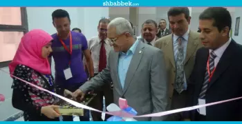 افتتاح المعرض العلمي لنادي المعلومات بأسبوع فتيات الجامعات