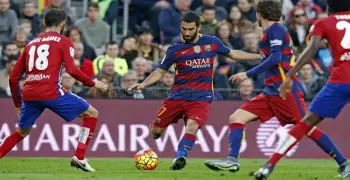 شاهد| في غياب ميسي.. برشلونة يسحق خيخون بخماسية