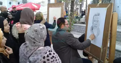 ورش «رسم فوري» في مهرجان كليات الفنون بالزمالك.. صور