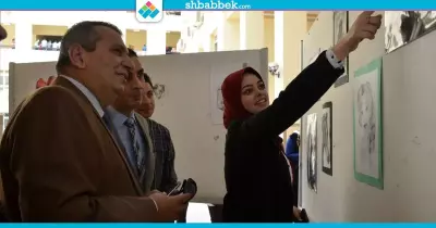 أبو تريكة في معرض فني بـ«آداب المنصورة» |صور