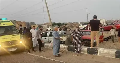 أسماء مصابي حادث الطريق الساحلي بكفر الشيخ.. وصول 31 عاملا زراعيا للمستشفيات