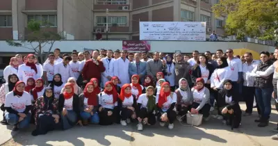 انطلاق فعاليات حملة الكشف المجاني على فيروس «c» بجامعة أسيوط
