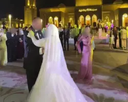 حفل زفاف بمسجد الفتاح العليم يثير الغضب بسبب عازفة كمان