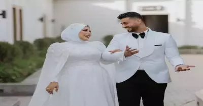 زفاف المأذون أحمد إبراهيم ما بين الرومانسية والكوميديا المقتبسة من الكبير أوي..فيديو وصور