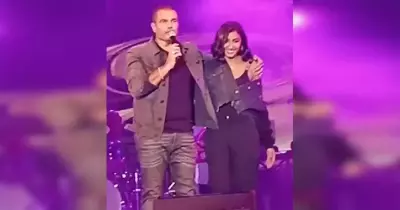 ماذا قالت دينا الشربيني عن عمرو دياب والزواج؟