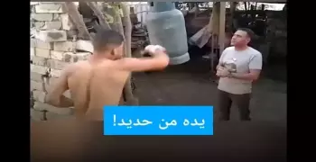 صاحب القبضة الحديدية.. محمود جمال يتعارك مع «أنبوبة غاز» منذ عامين (فيديو)