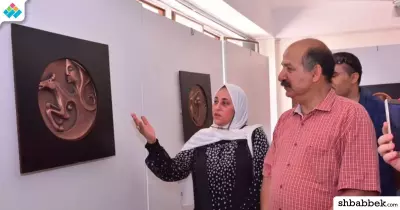 جامعة أسيوط تفتتح معرض للنحت البارز (صور)