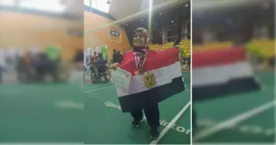 طالبة بجامعة عين شمس تحرز ميداليتين في بطولة دولية لذوي الاحتياجات الخاصة