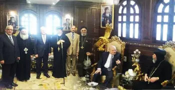 رئيس جامعة الزقازيق يزور مطرانية الشرقية