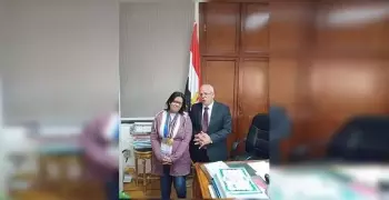 كلية حقوق عين شمس تكرم الطالبة الثالثة على العالم في رفع الأثقال لذوي الاحتياجات الخاصة