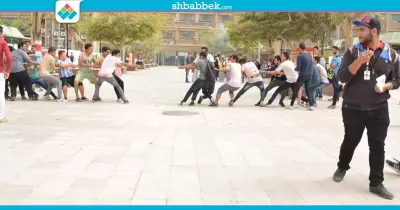 ألعاب وحرب ألوان.. «شبابيك» تنظم يوما ترفيها للطلاب بـ«هندسة أسيوط» (صور)