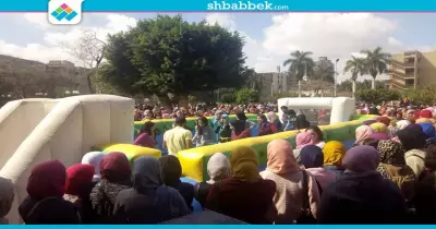 شاهد تفاعل «بنات عين شمس» مع أغاني وألعاب مهرجان الأنشطة
