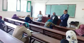 نائب رئيس جامعة الأزهر يتفقد لجان امتحانات فرع طنطا