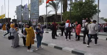 رئيس جامعة حلوان يشهد حفل استقبال الطلاب الجدد (صور)