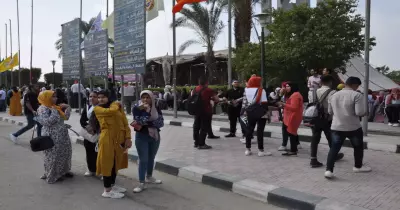 رئيس جامعة حلوان يشهد حفل استقبال الطلاب الجدد (صور)