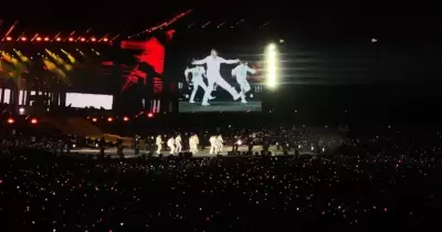 فعاليات موسم الرياض.. فرقة BTS الكورية تشعل حماس الجمهور بلقطة مثيرة