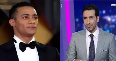 محمد رمضان وأبو تريكة يلعبان ضد نجوم العالم في مباراة بالمغرب (فيديو)