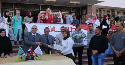 اختتام مهرجان الأنشطة الطلابية بتربية طفولة المنيا (صور)