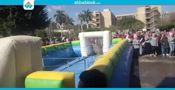 إقبال كبير من الطالبات على مهرجان الأنشطة في «بنات عين شمس»