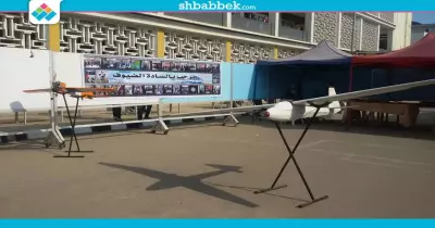 صور| رعاية الشباب بجامعة المنصورة تنظم معرض «نادي الطيران»