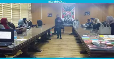 تدريب المتطوعين في حملة مناهضة التحرش بجامعة بني سويف
