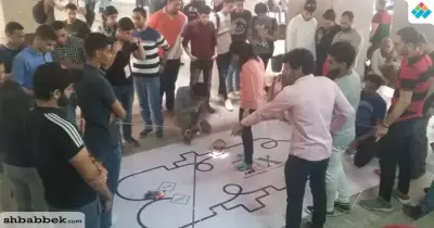 45 فريقا يشاركون في مسابقة الروبوت بكلية هندسة شبرا جامعة بنها