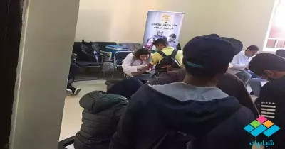 صور| جامعة الأزهر تجري تحاليل فيروس سي على الطلاب