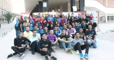 حملة لتوعية طلاب جامعة أسيوط للتبرع بالدم