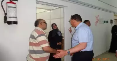 قيادات جامعة «القناة» يهنئون العاملين في مكاتبهم بعيد الفطر