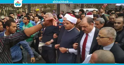 رئيس جامعة الأزهر يقود مسيرة تضامنية مع القدس: «تسقط إسرائيل»