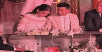 صور كتب كتاب هشام جمال وليلى زاهر بحضور الخطيب
