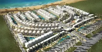 الشمعدان اليهودي يظهر في تصميم مشروع ساحلي على البحر المتوسط