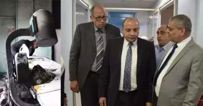 حريق بمستشفى بني سويف الجامعي.. ورئيس الجامعة: العمل منتظم ولا توجد خسائر بشرية
