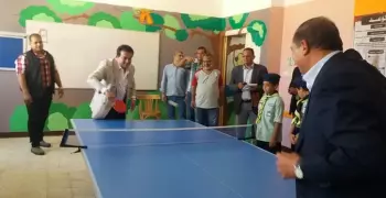 وزير التعليم العالي يهزم رئيس جامعة سوهاج في تنس الطاولة