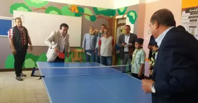 وزير التعليم العالي يهزم رئيس جامعة سوهاج في تنس الطاولة