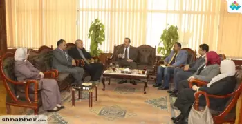 جامعة طنطا تستقبل فريق دعم الجودة بوزارة التعليم العالي