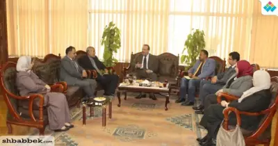 جامعة طنطا تستقبل فريق دعم الجودة بوزارة التعليم العالي