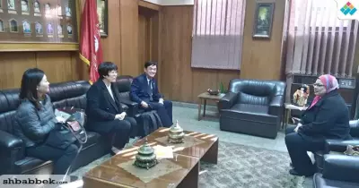 وفد كوري يزور «ألسن عين شمس» لتبادل الأساتذة المتطوعين