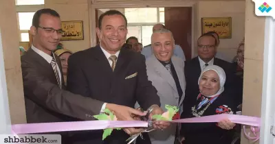 رئيس جامعة المنوفية يفتتح مركز الخدمات الطلابية بكلية الآداب