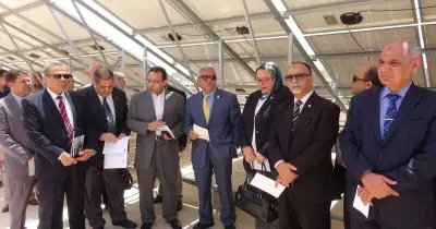 افتتاح محطة للطاقة الشمسية بجامعة المنيا