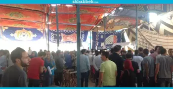 انهيار خيمة على طلاب طنطا أثناء الامتحان