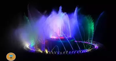 اللقطات الأولى من تشغيل نافورة النيل الراقصة (فيديو)