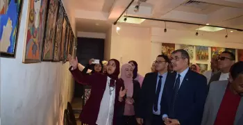 افتتاح معرض الفن التشكيلي لطلاب كلية التربية النوعية جامعة بنها
