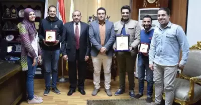 تكريم الفائزين في مسابقة «هولت برايز» بجامعة بني سويف