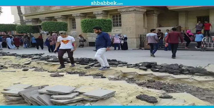  فيديو| طلاب بجامعة القاهرة يشتكون من أعمال الحفر: بنعبر قارات 