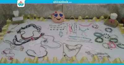 يضم رسوم وإكسسوارات.. معرض مشغولات يدوية بـ«أسنان الأزهر» فرع البنات (صور)