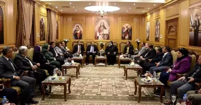 رئيس جامعة بني سويف يزور الأديرة والكنائس للتهنئة بعيد الميلاد