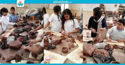 صور| تطبيقية حلوان تنظم ورش تعليمية لطلاب الجامعات والمدراس