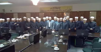 صور| رئيس جامعة الأزهر يستقبل وفدا من أئمة الصين
